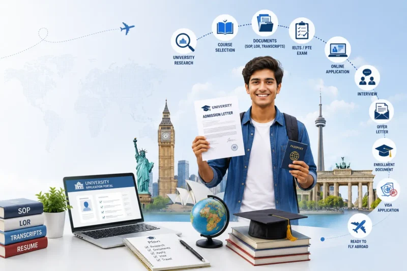 Study abroad journey and admission process