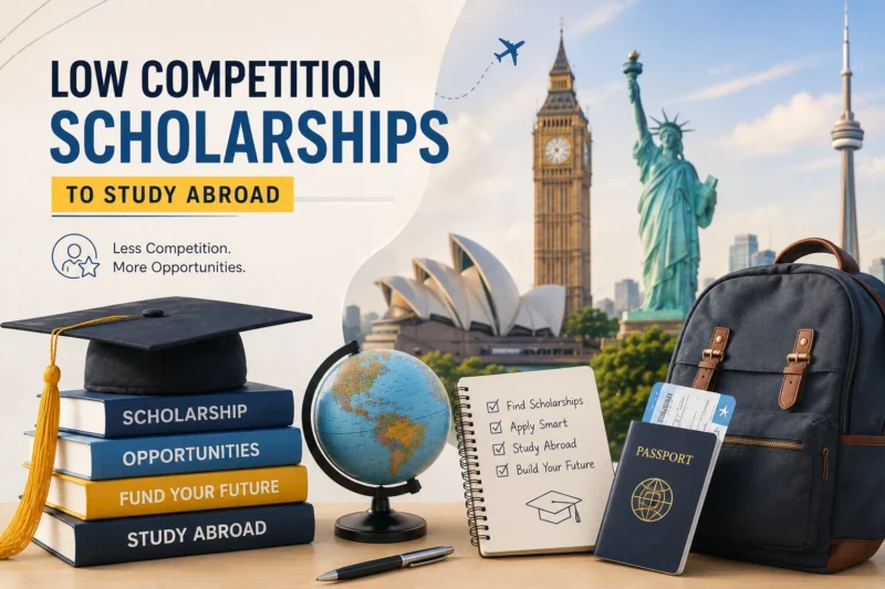 low competition scholarships to study abroad